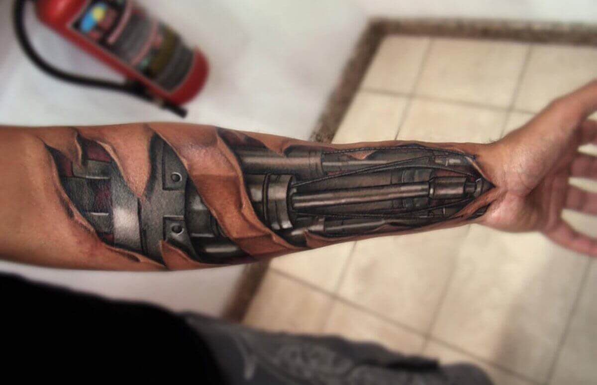 Biomechanical Tattoo arm
