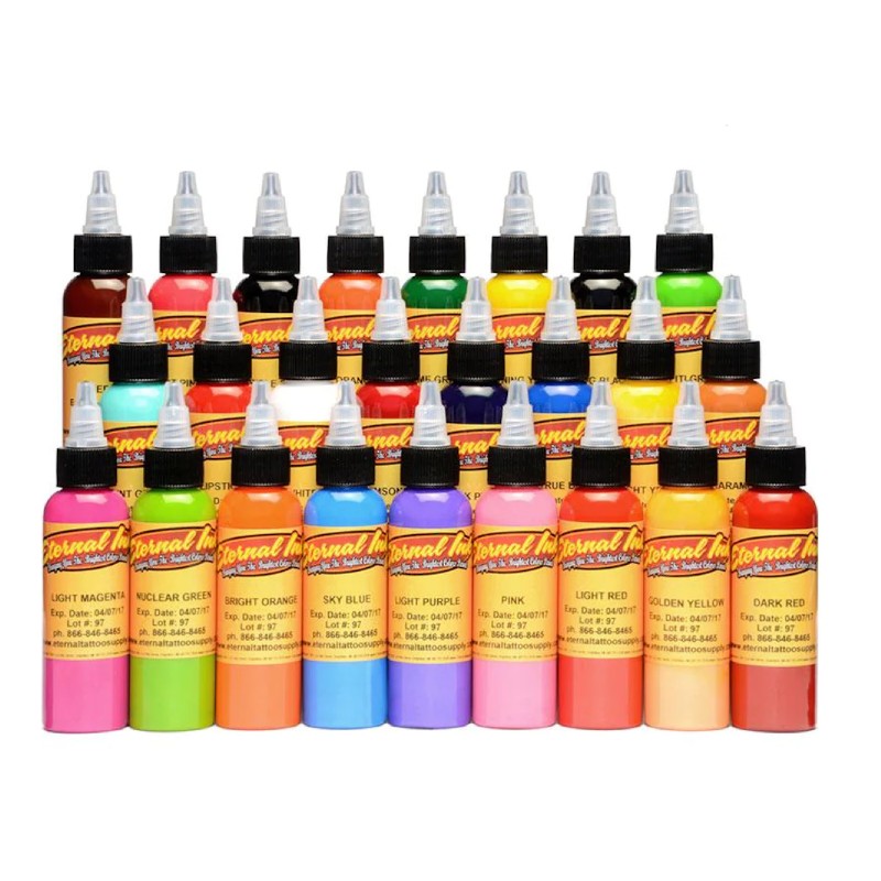 12 Color Pastel Set 1 oz | World Famous Tattoo Ink