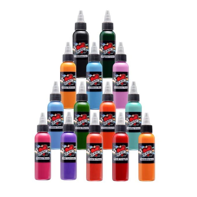 BAODELI 14Pcs Tattoo Ink 14 Colors Set 1 oz 30mlBottle India | Ubuy