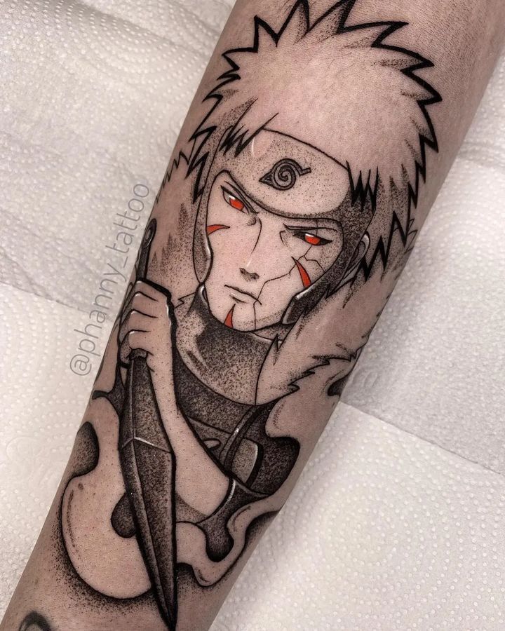 Naruto tattoo dotwork