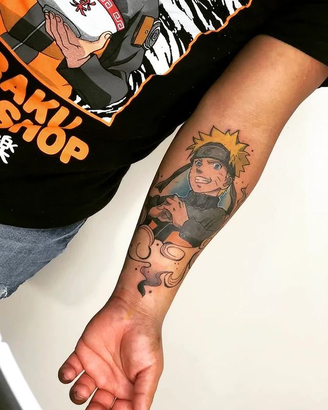 Naruto tattoo foream