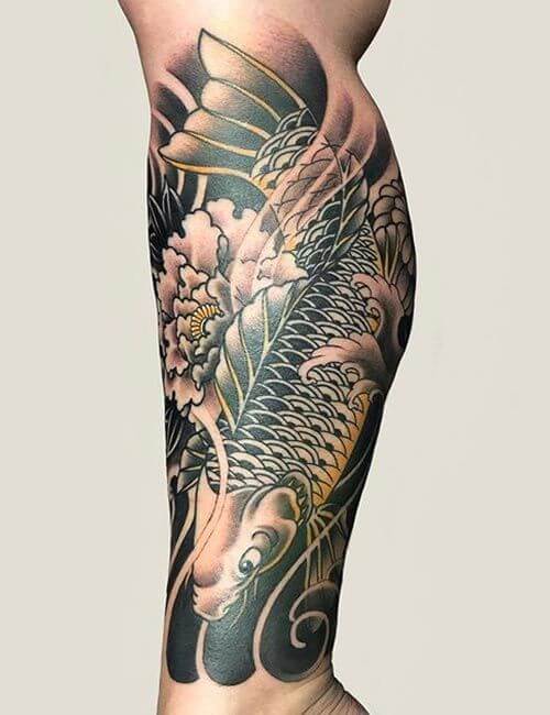 Oriental Tattoo Koi Fish design