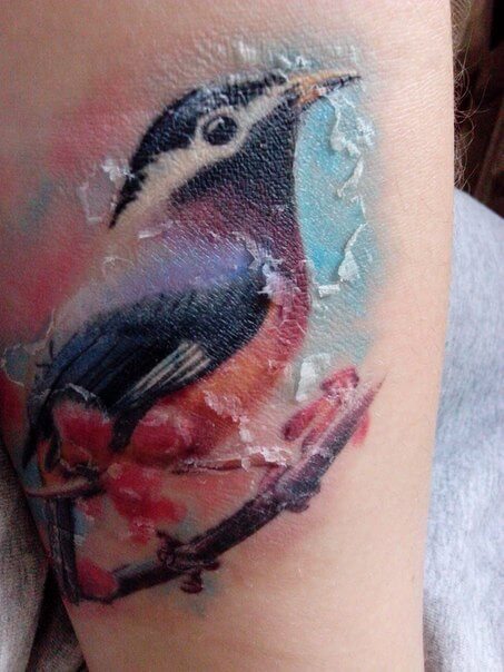 Scarring on 9 day old tattoo advice please  Initiation  Last Sparrow  Tattoo