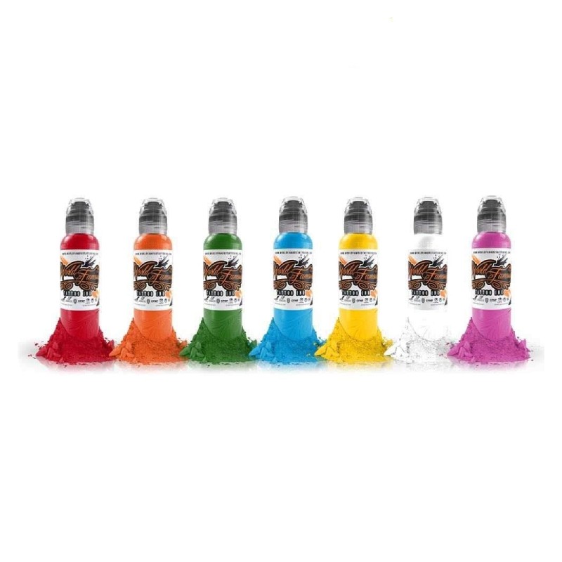 7 Pcs Multi-Color Tattoo Ink Set, Professional Pigment Kit Tattoo