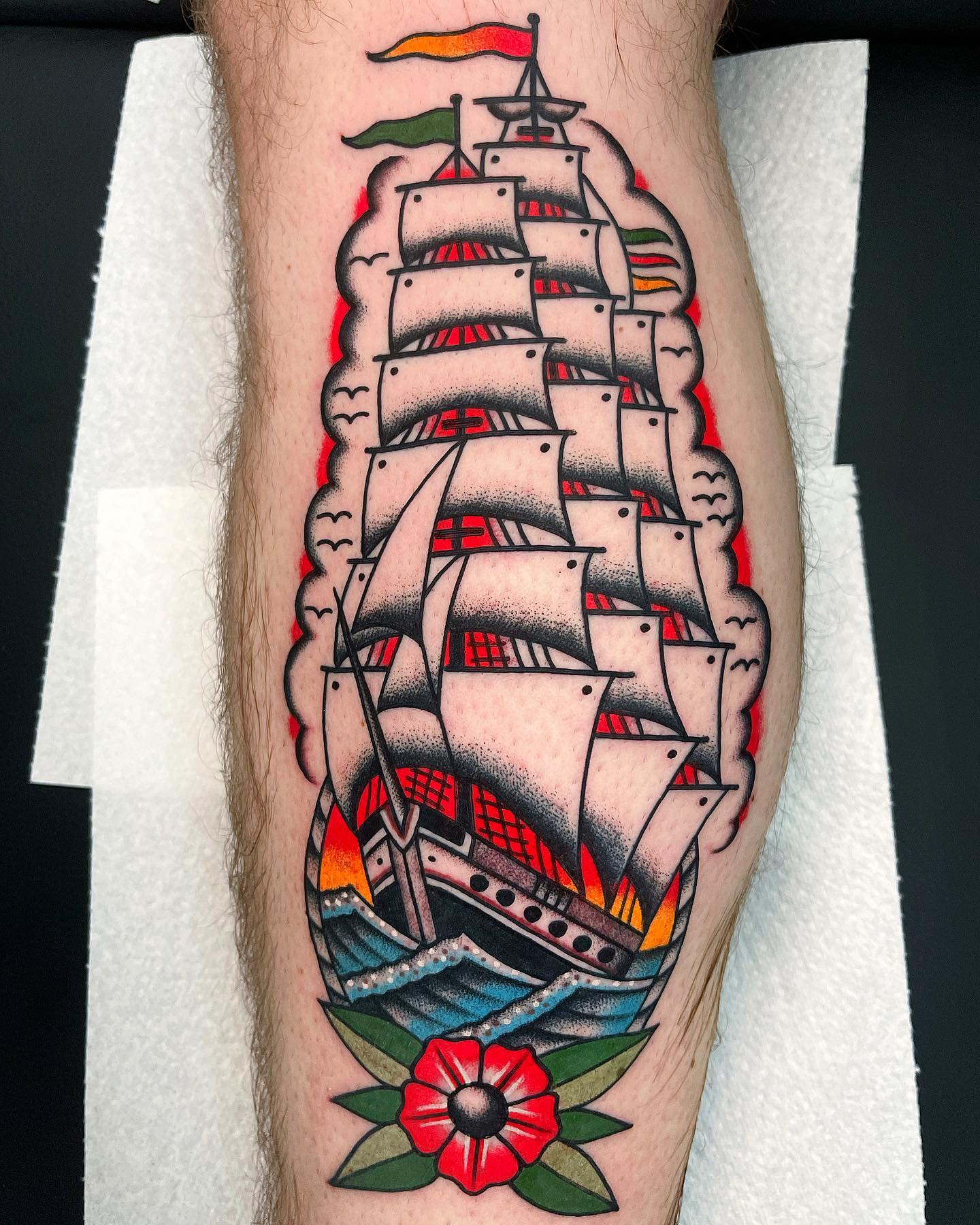 9 Stunning Ship Tattoo Designs and Ideas | Styles At Life