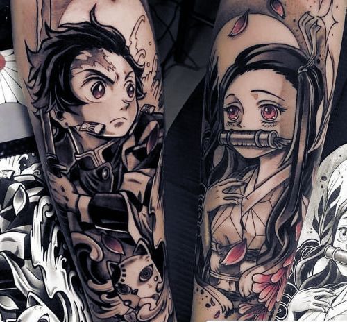 anime couple tattoo ideas