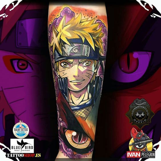 anime face tattoo ideas