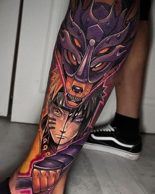 TOP Anime Tattoo Ideas A Guide For Anime Fans In 2023 Anime Leg Tattoo Ideas 500x624