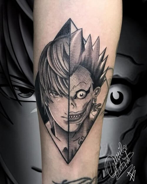 TOP Anime Tattoo Ideas A Guide For Anime Fans In 2023 Anime Tattoo Ideas Black And White 500x625