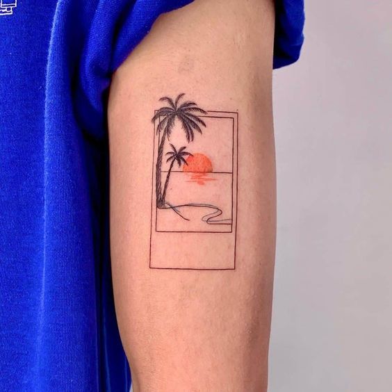 beach tattoo ideas small