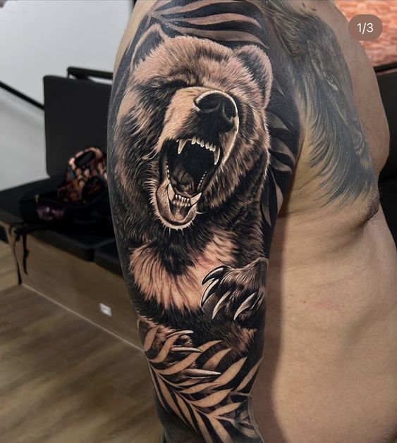 bear tattoo ideas for men