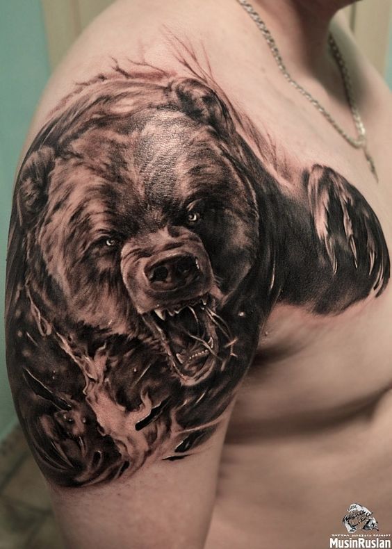 big bear tattoo ideas
