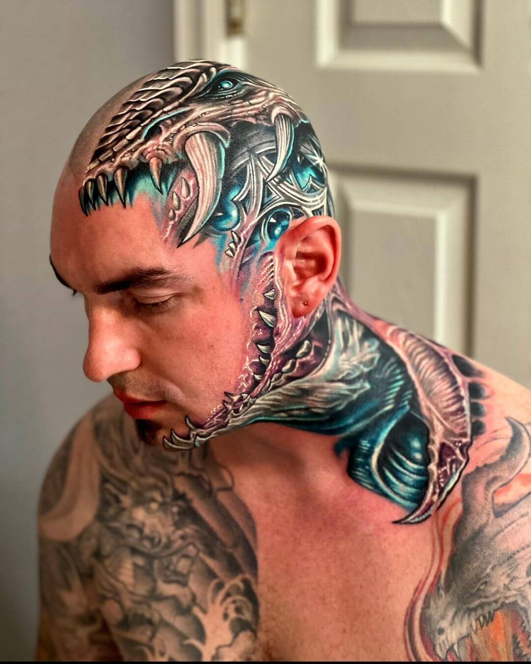 biomechanical tattoo head