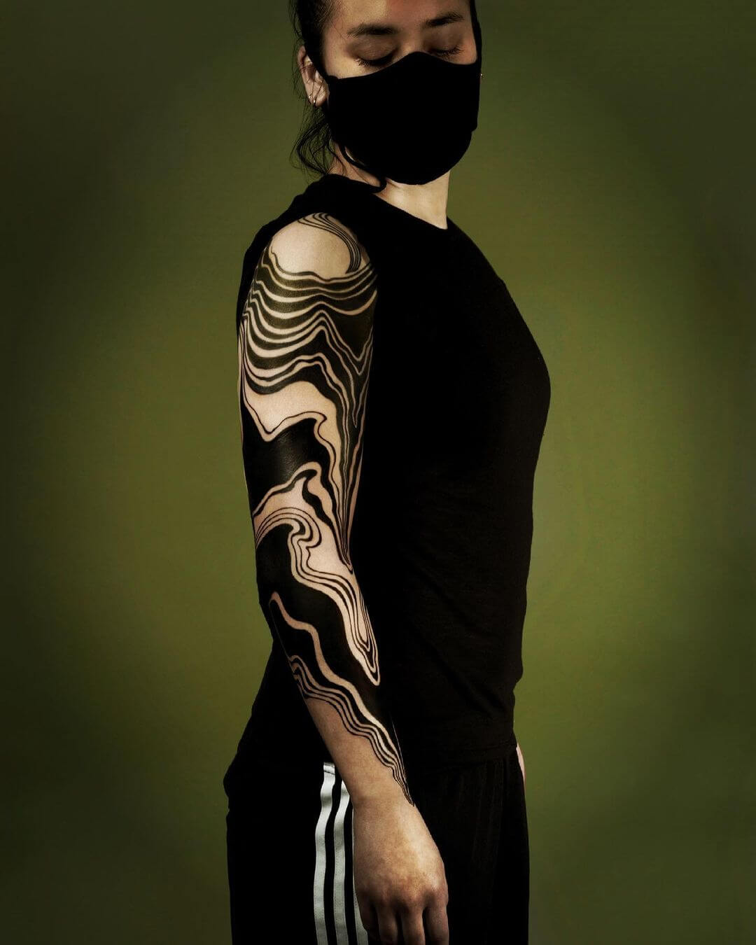 blackwork sleeve tattoos