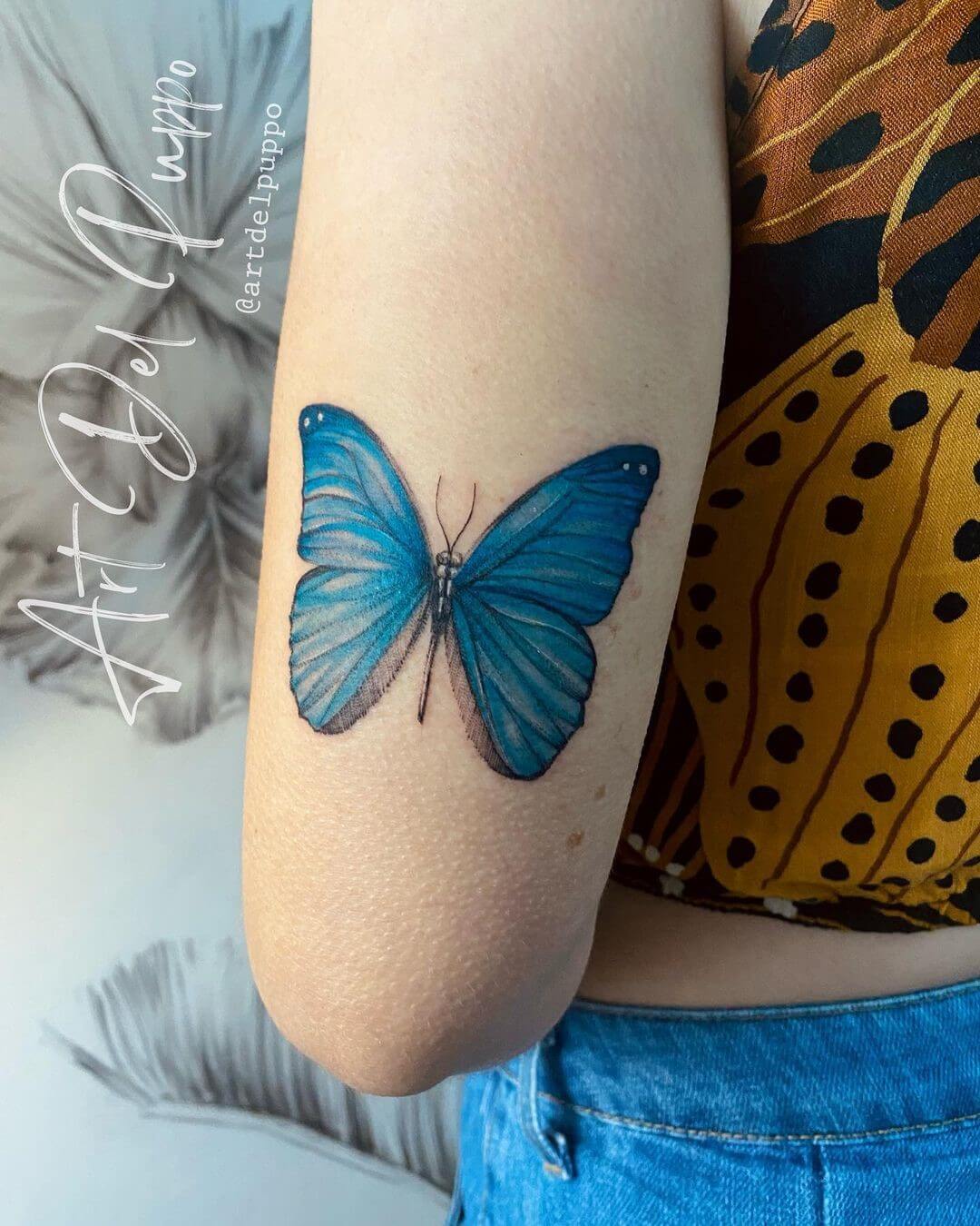 blue monarch butterfly tattoo meaning