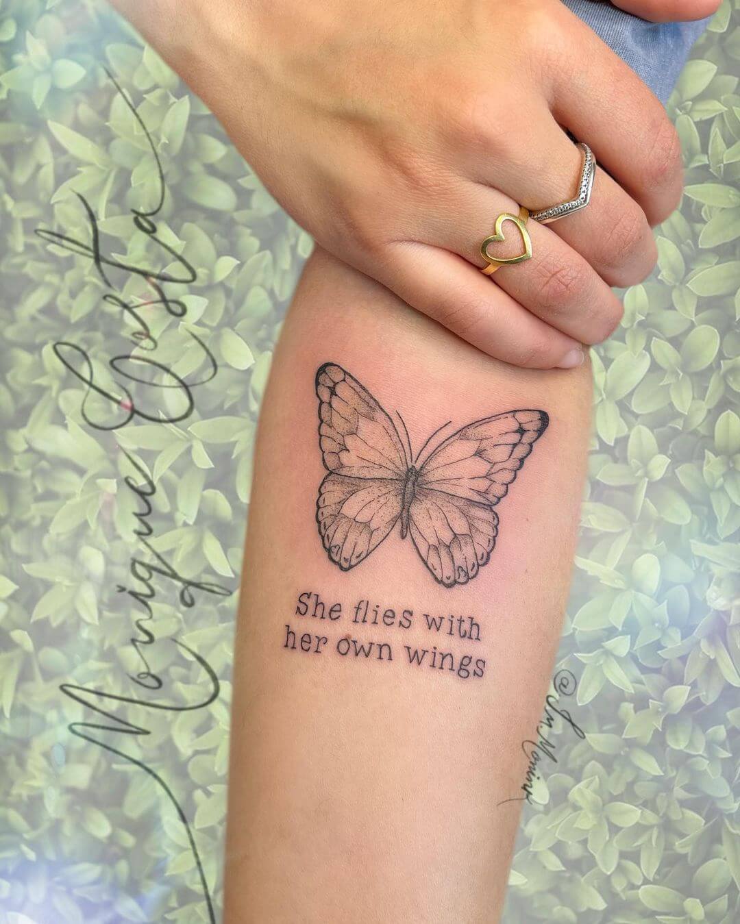 butterfly hand tattoo design