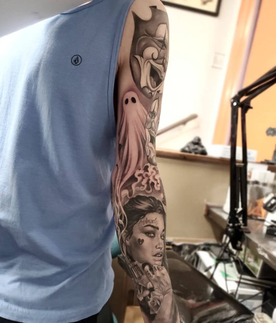 chicano tattoo sleeve