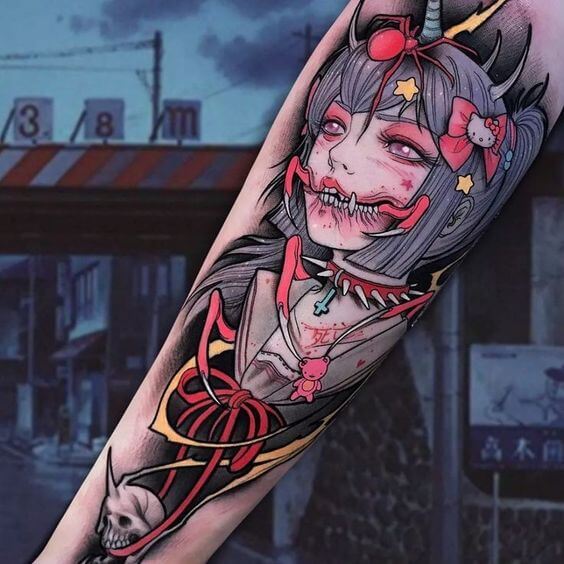 easy anime tattoo ideas