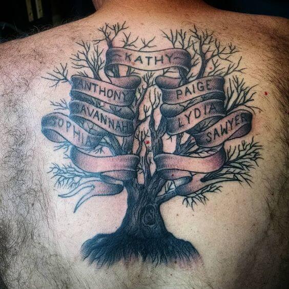 family tree tattoo ideas for men