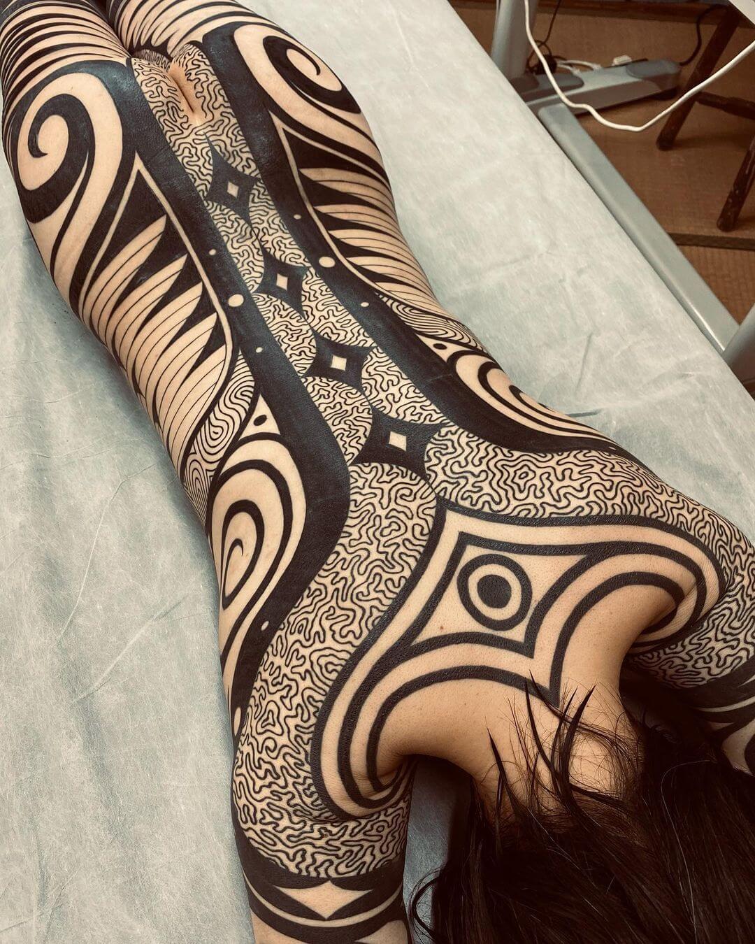 female simple tribal tattoo designs