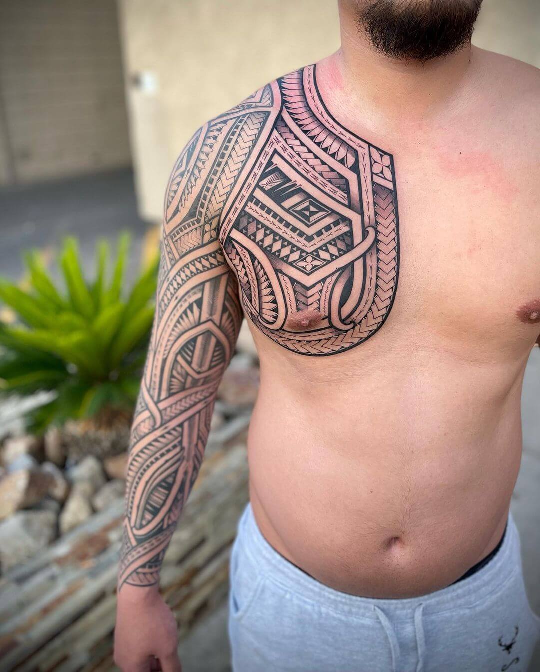 full sleeve tribal tattoos