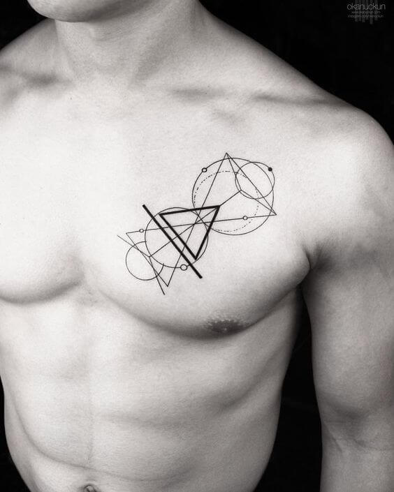 geometric minimalist tattoo
