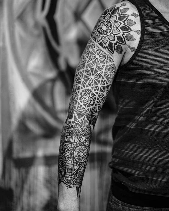geometric ornamental tattoo ideas