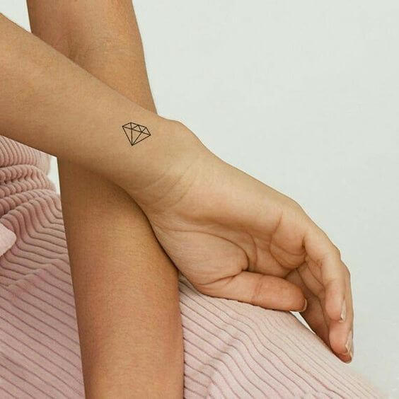 geometric tattoos meaning diamond