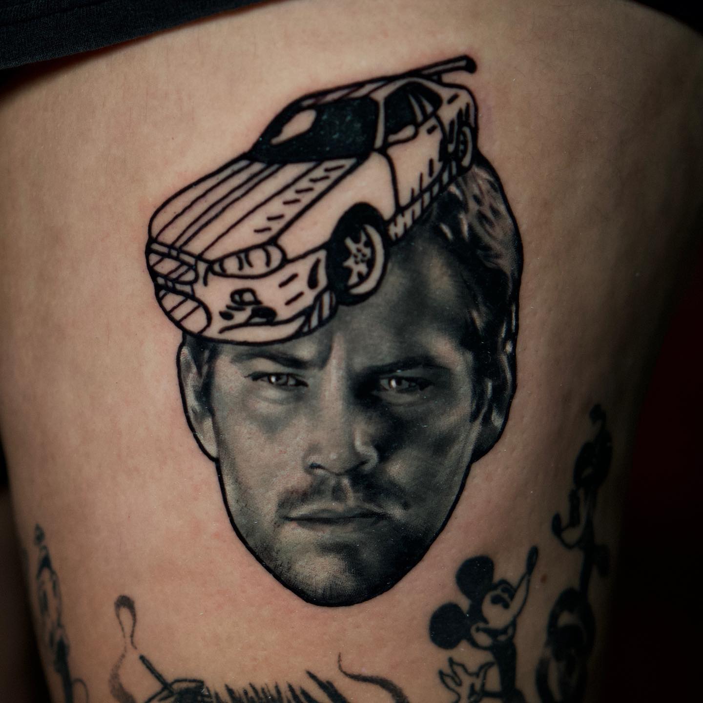 illustrative portrait tattoo