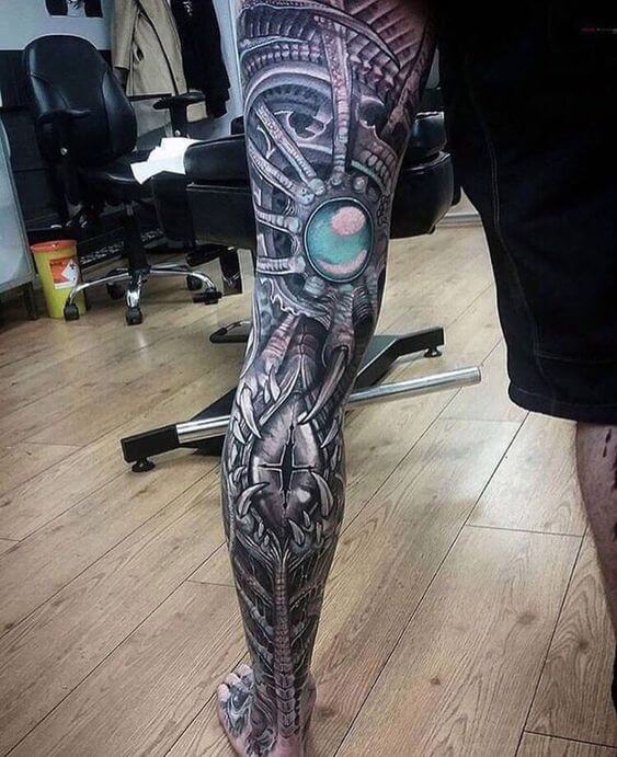 60 Biomechanical Tattoos that are Super Stylish in 2023