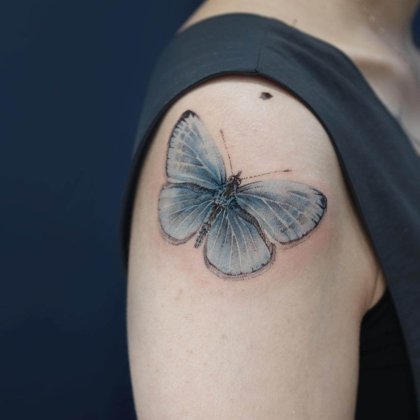 meaning of blue butterfly tattoo