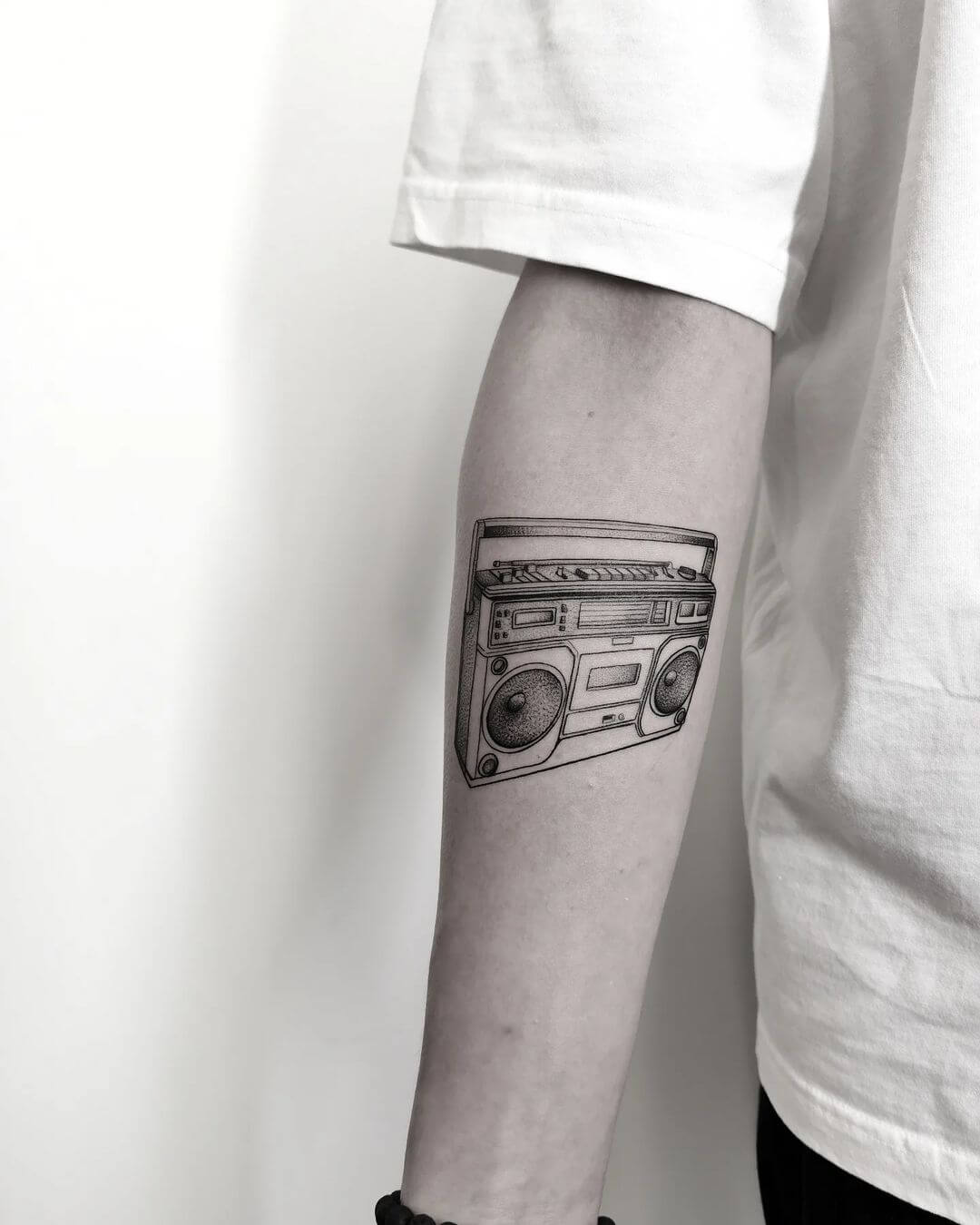 music tattoo ideas dotwork