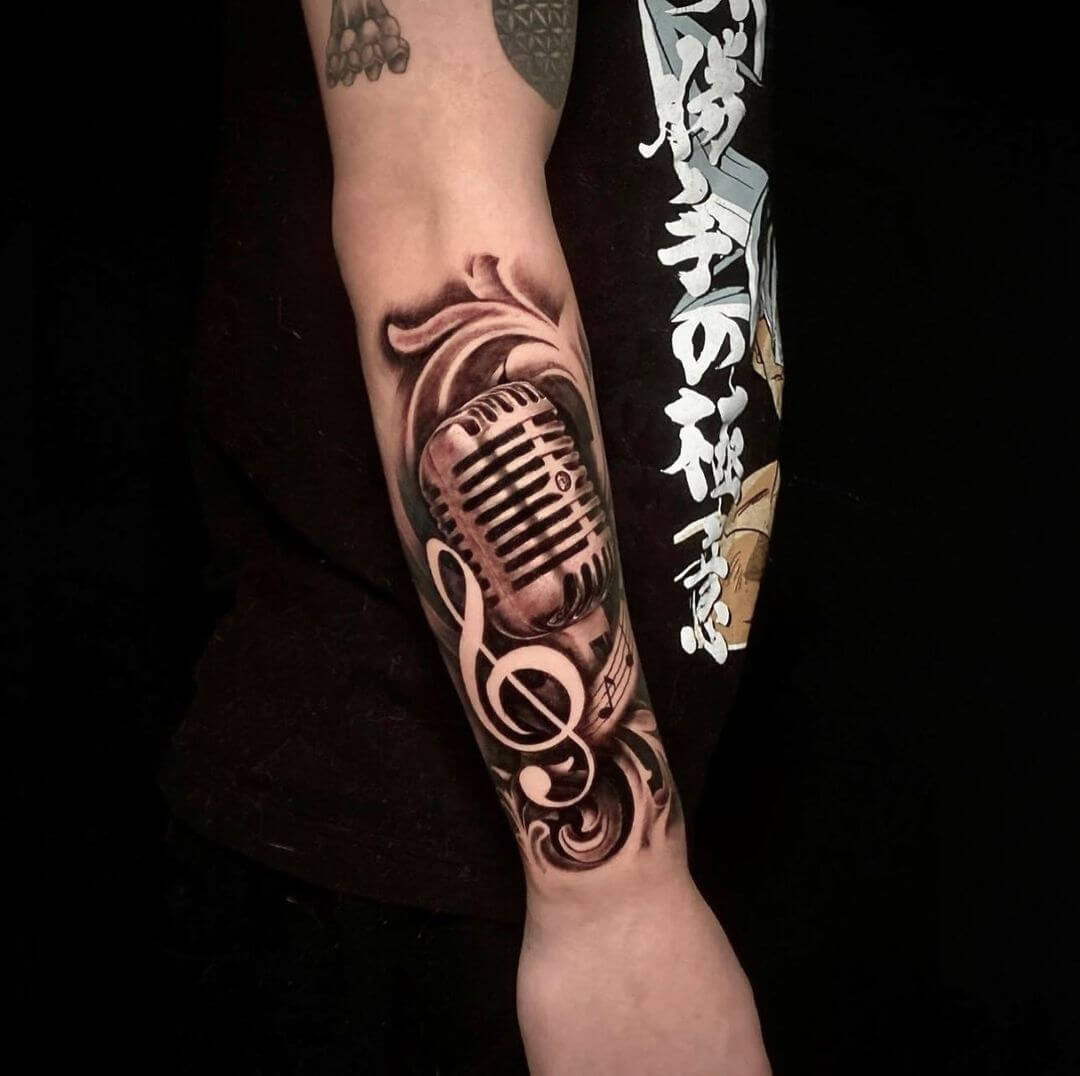music tattoo ideas note