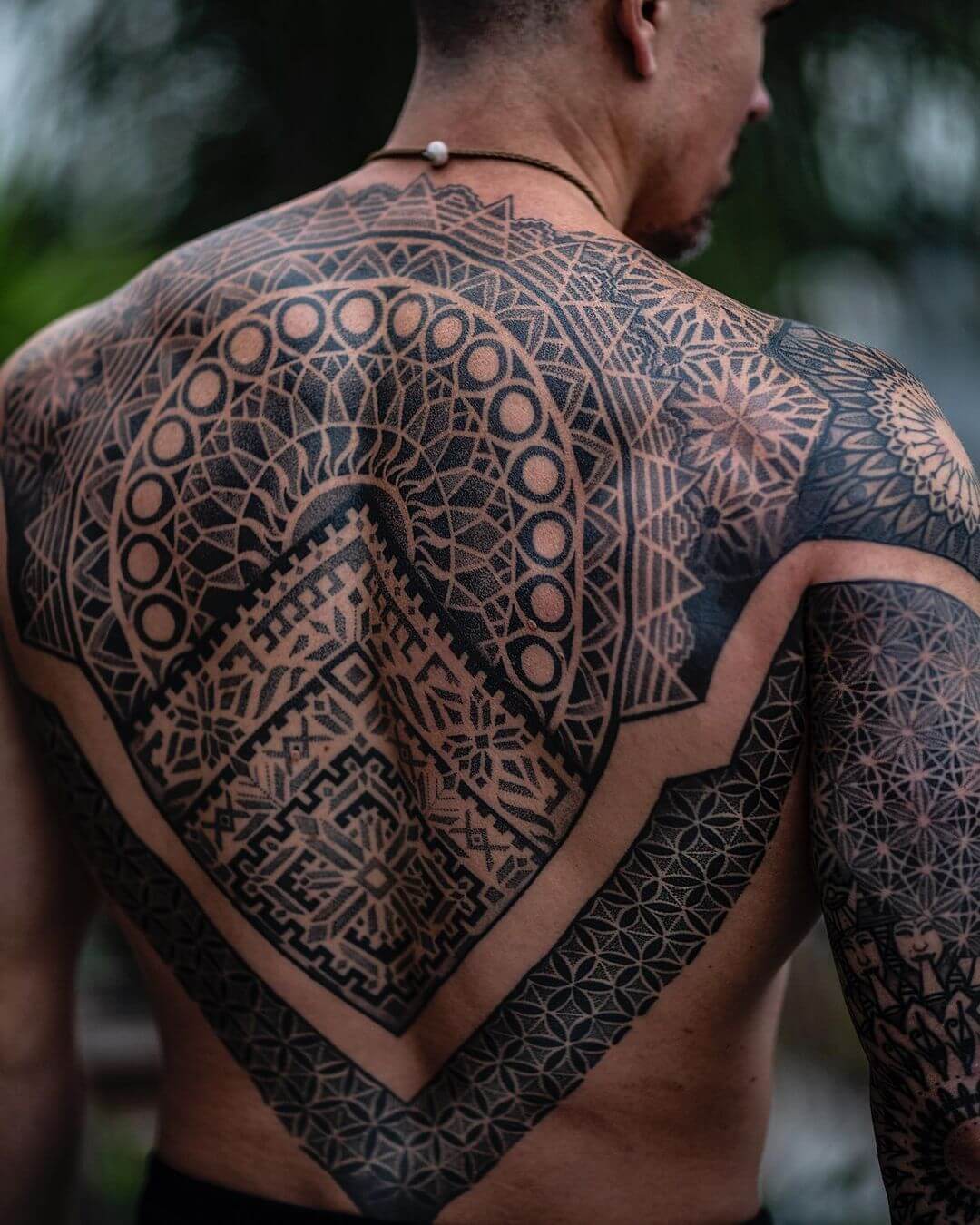 ornamental back tattoos