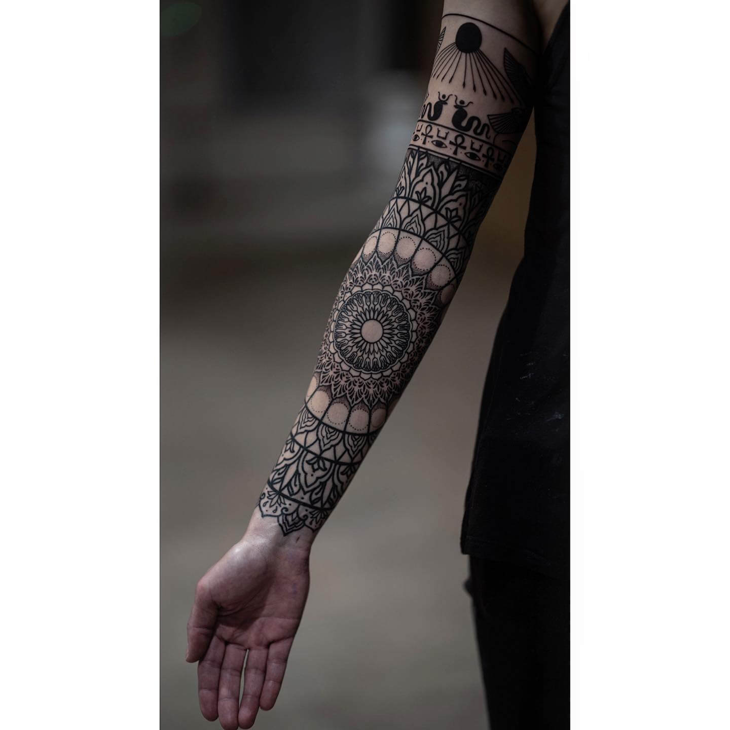 ornamental sleeve tattoo ideas