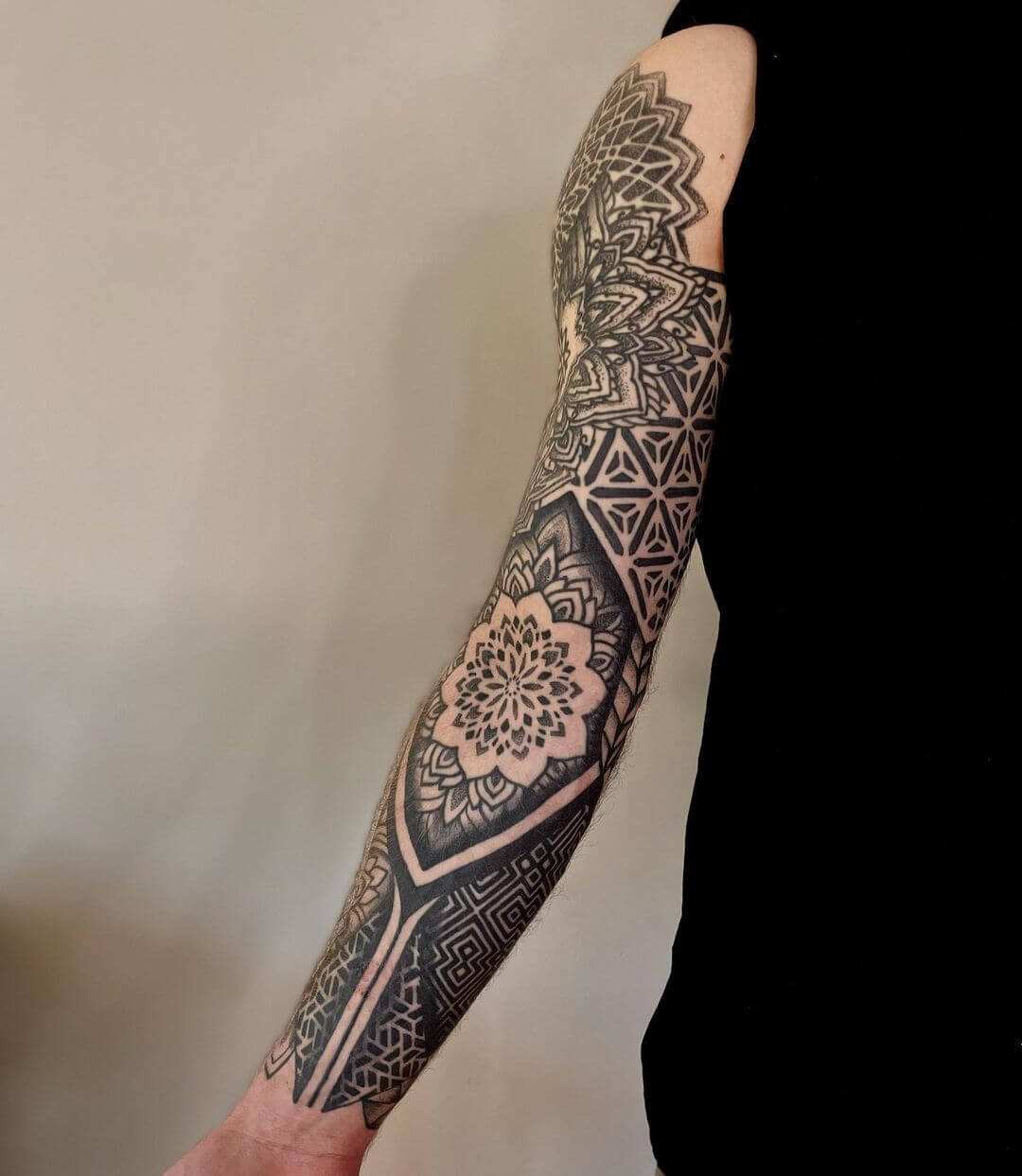 ornamental sleeve tattoos ideas