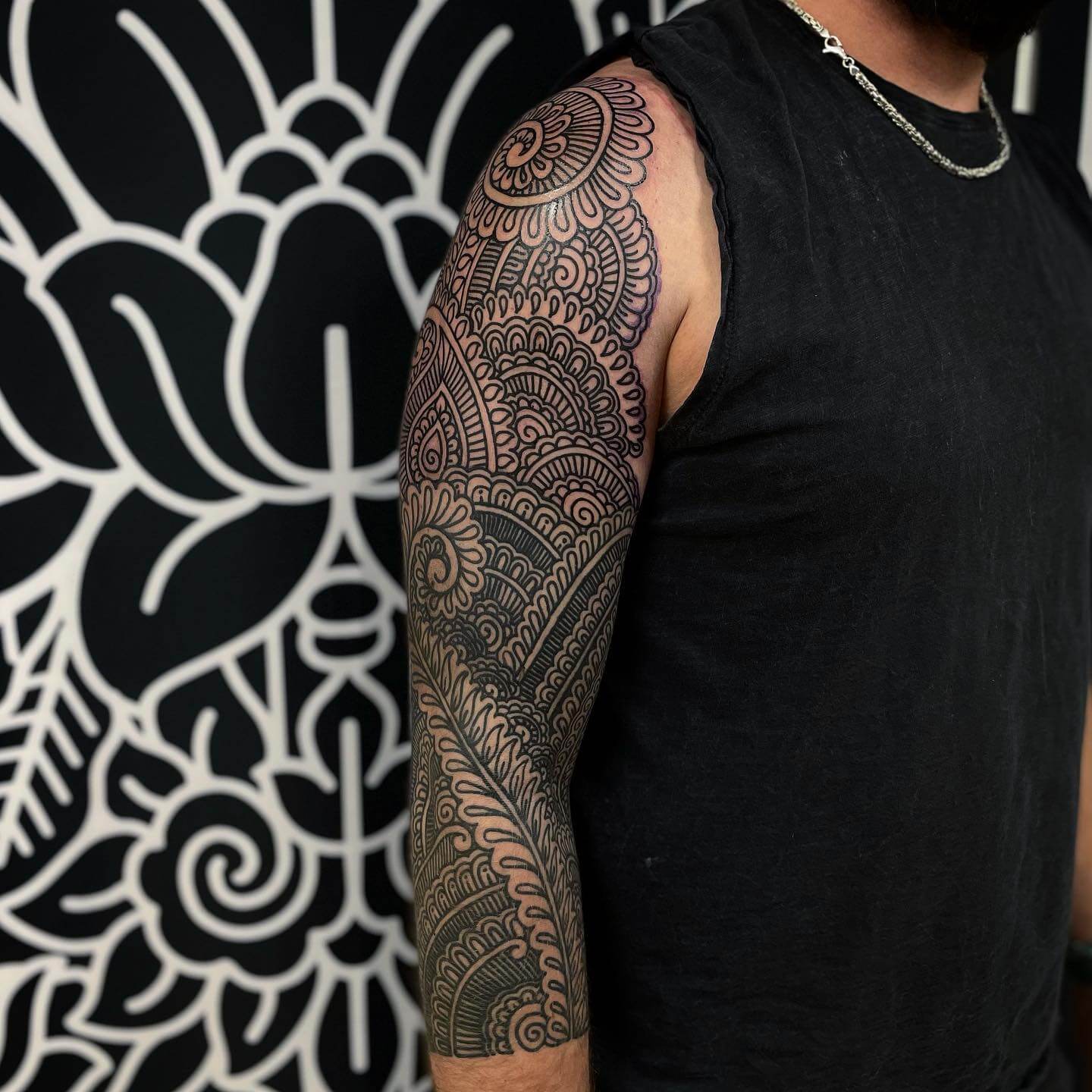 ornamental sleeve tattoos