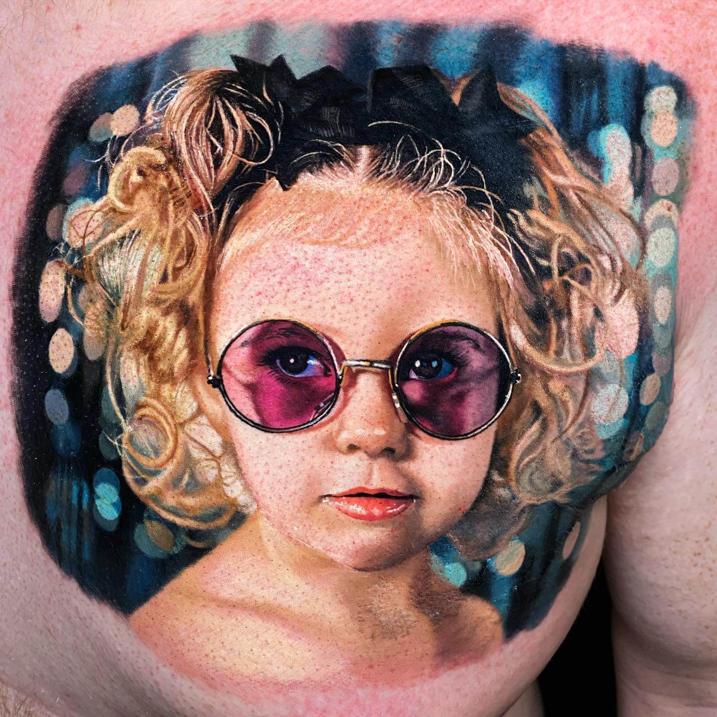 realism female portrait tattoo