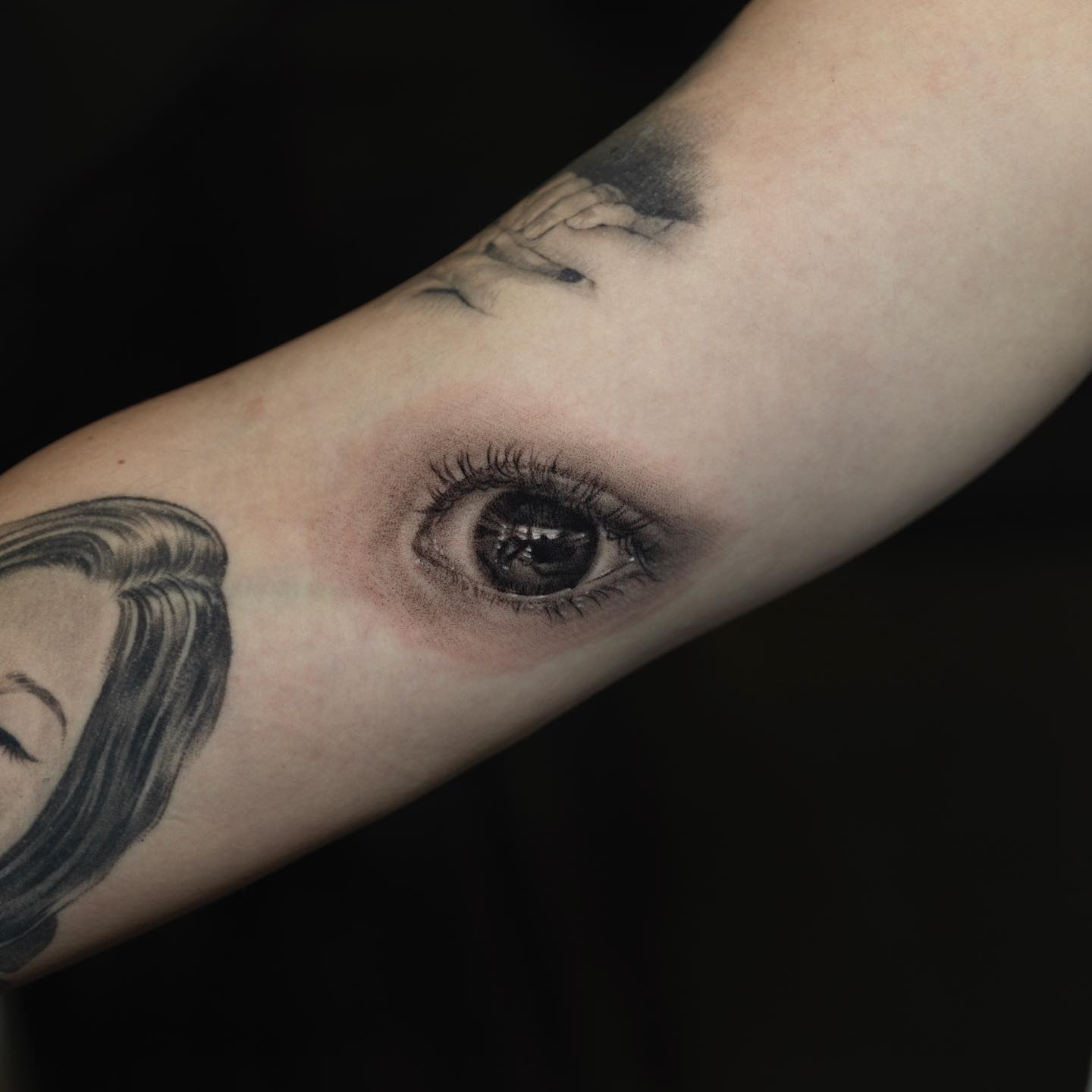 realistic eye tattoo small