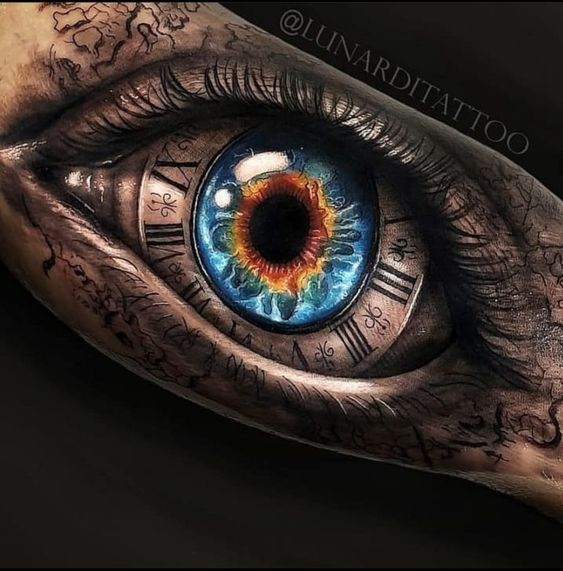 realistic tattoo eye design