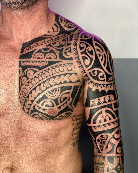 shoulder tribal tattoo design - Clip Art Library