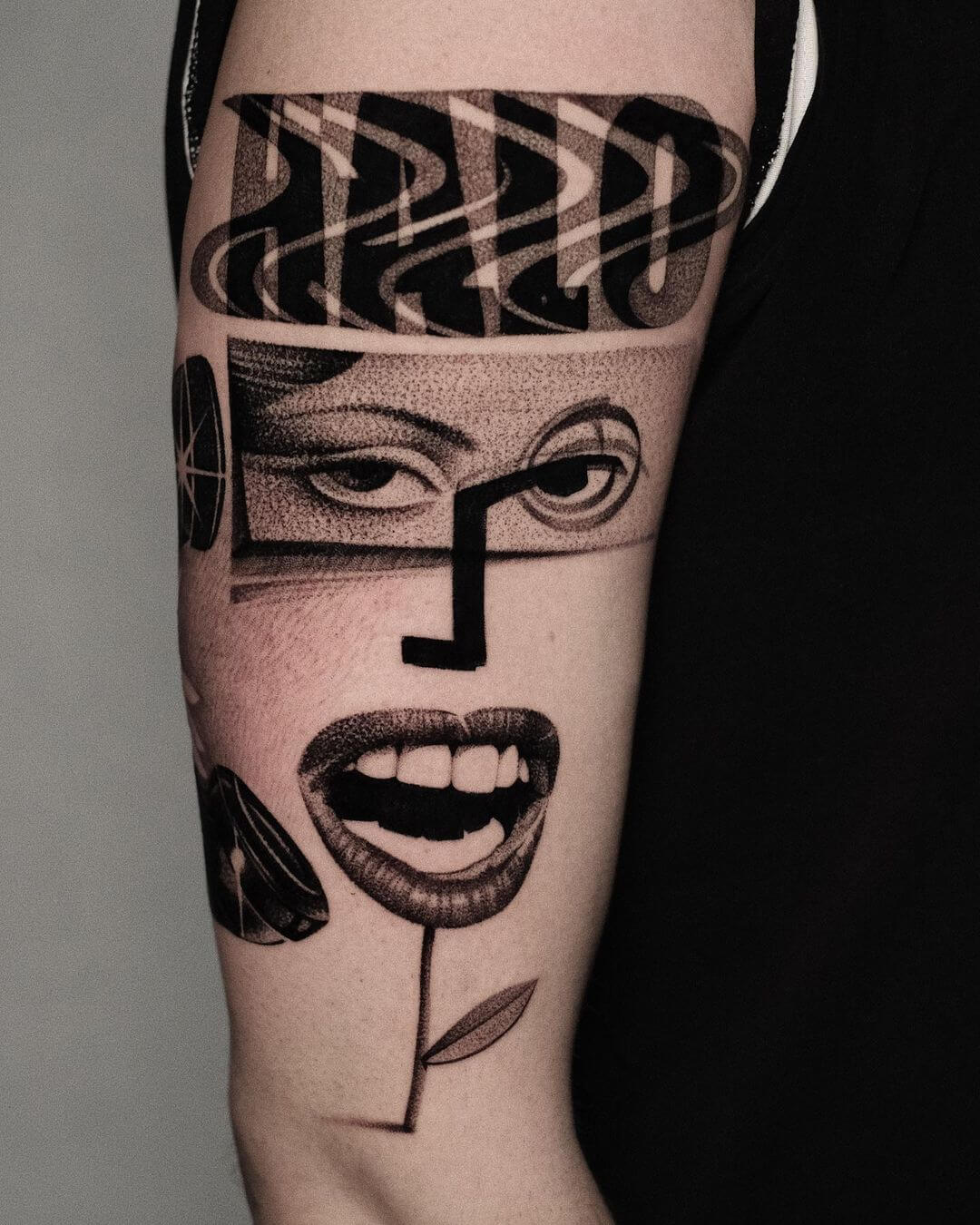 surrealism tattoo face ideas