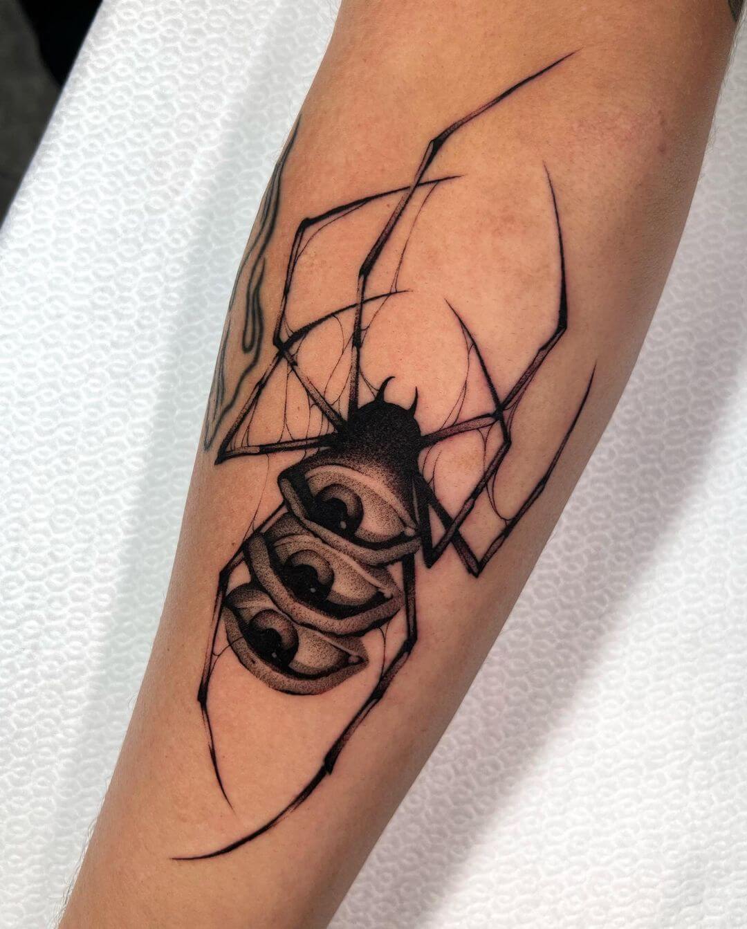 surrealism tattoo spider ideas