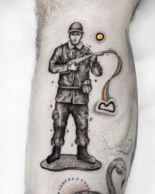 surrealism tattoo war ideas