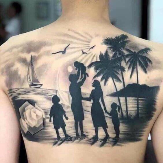 tattoo ideas family back