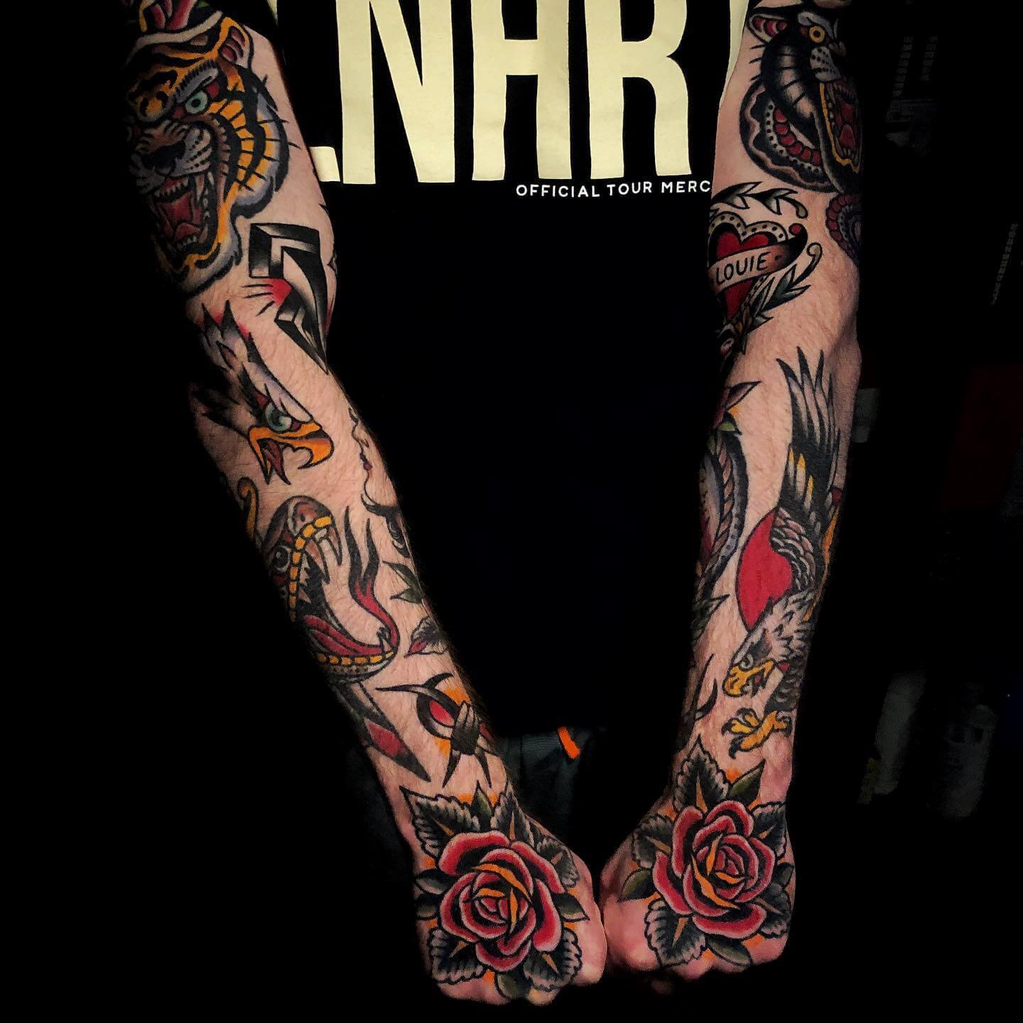 traditional american tattoo sleeve ideas for men