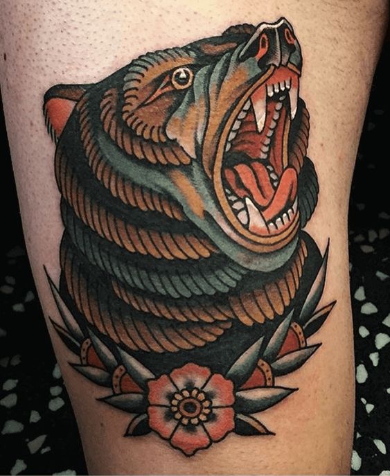 traditional bear tattoo ideas