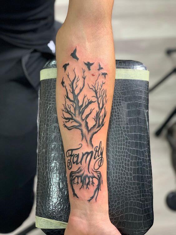 tree family tattoos ideas