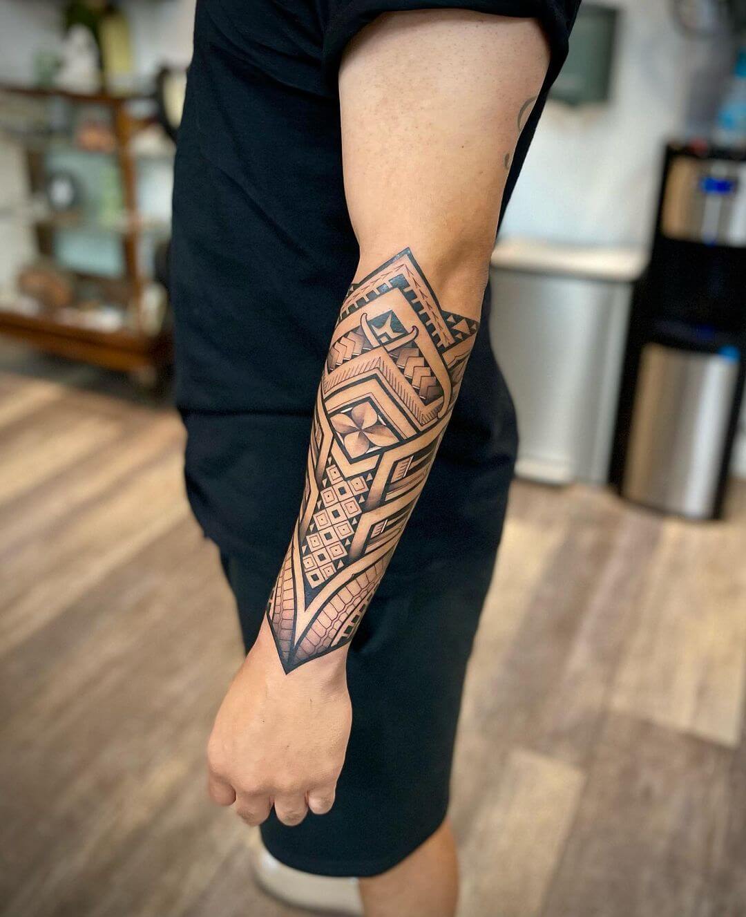 tribal tattoo forearm