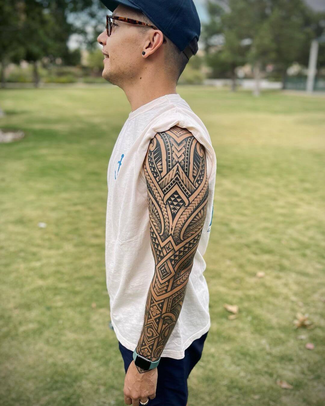 tribal tattoo full sleeve